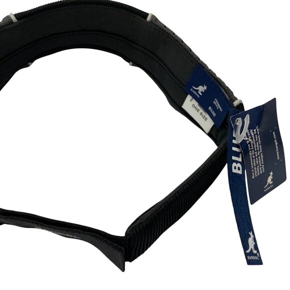 Kangol Performance Sports Visor 90s Hat Black & Gray Adjustable One Size - Picture 4 of 8